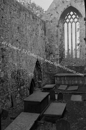 ABBEY DOMINICAN PRIORY N.WALL OF CHANCEL & E. WINDOW